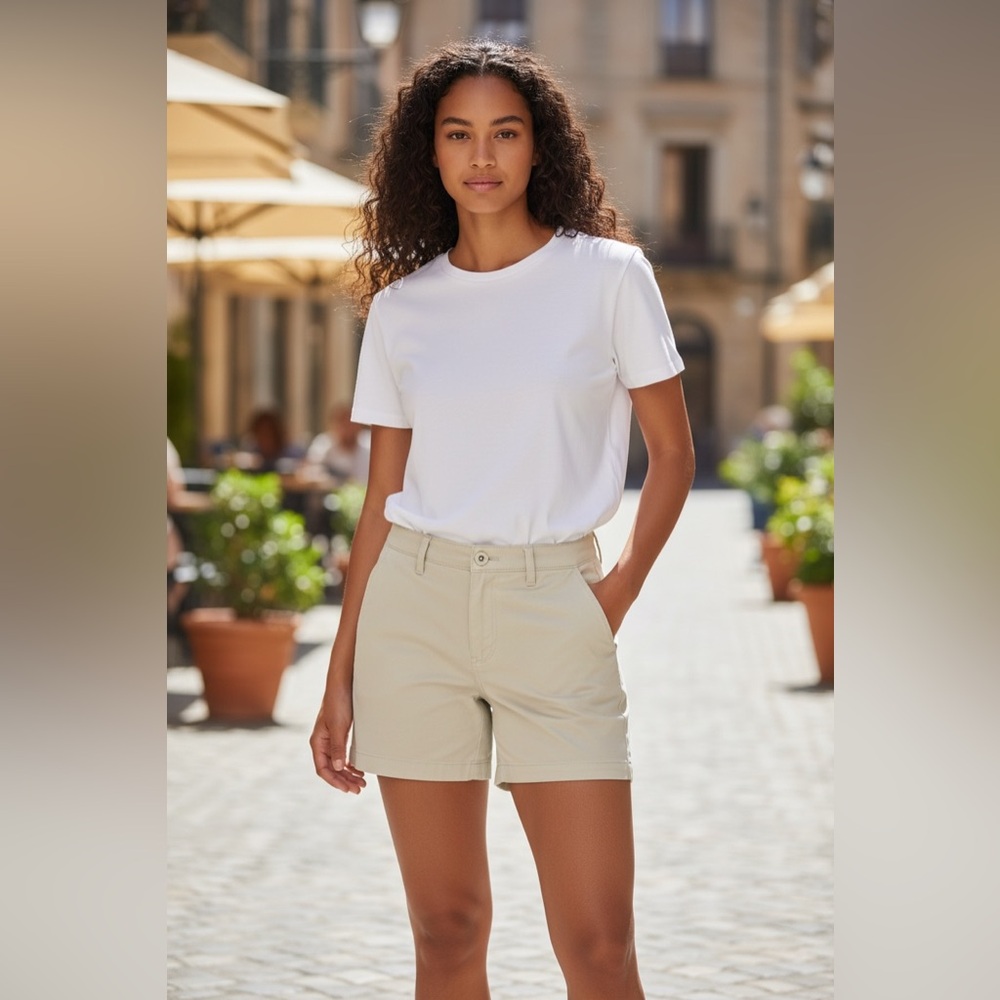 RALPH LAUREN Women's 16 SHORTS Light Sage Green TWILL Cotton